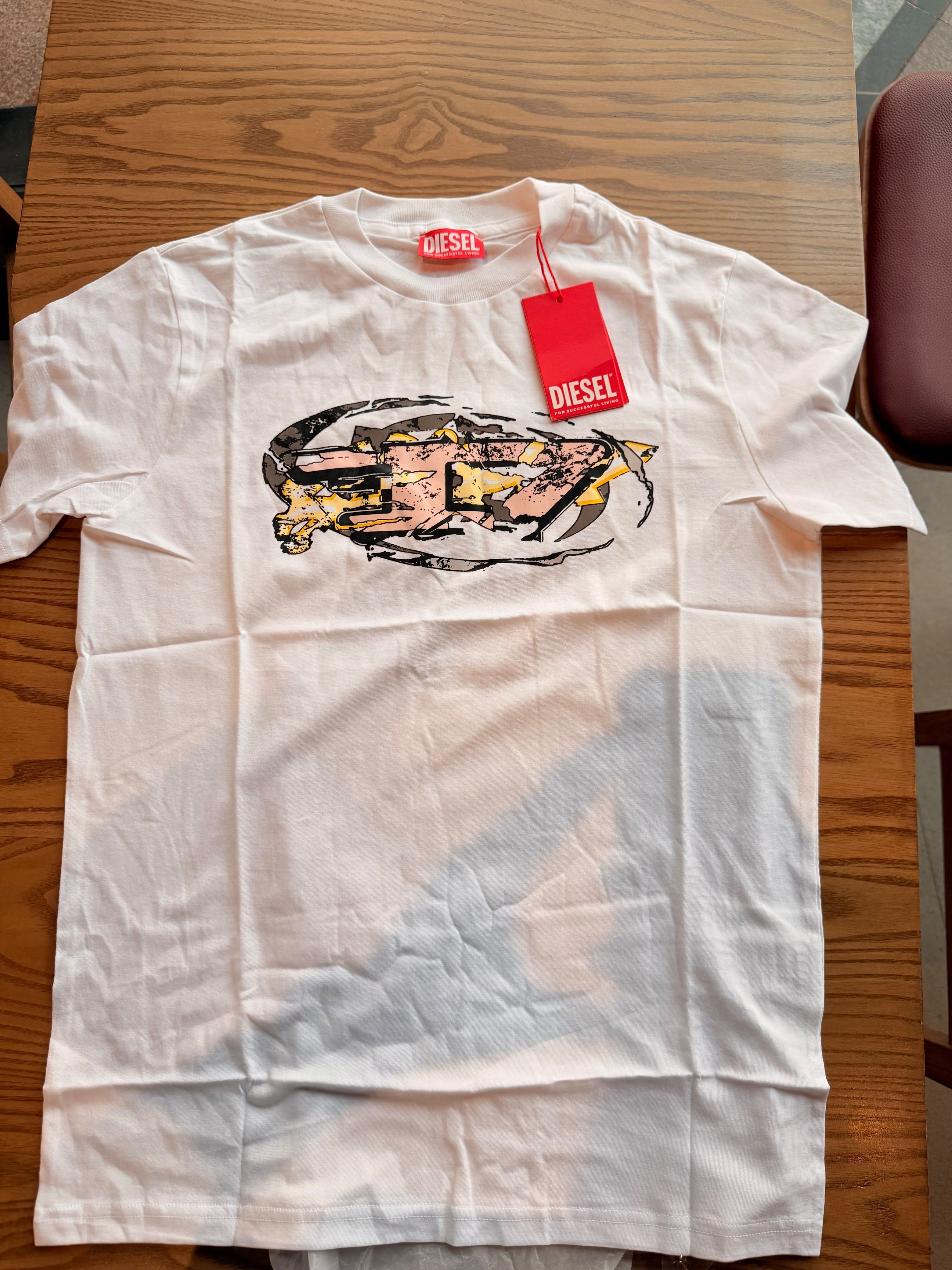 DIE.SEL T-Shirt With Oval D Logo