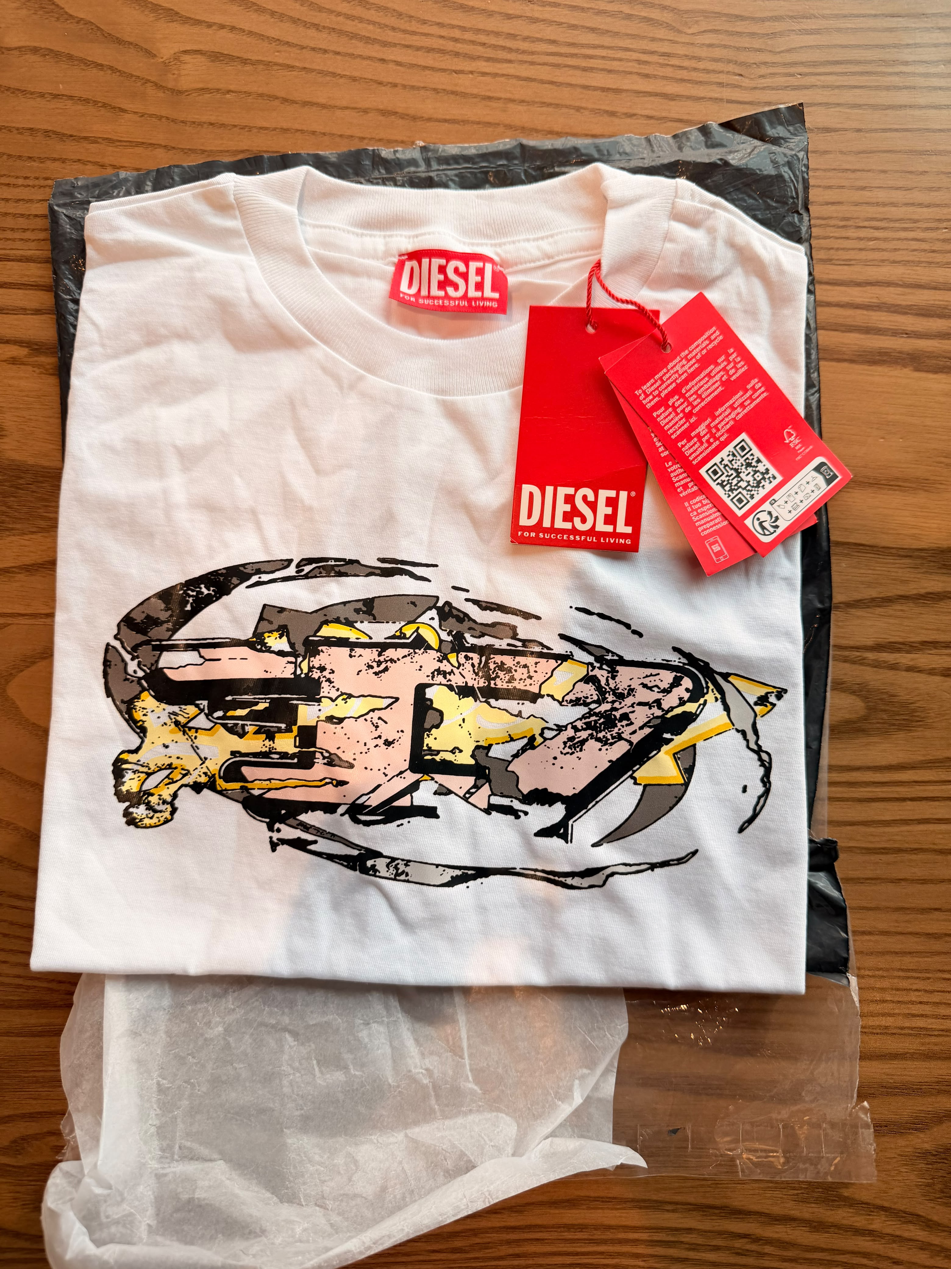 DIE.SEL T-Shirt With Oval D Logo